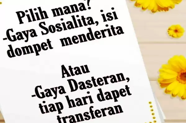 Wuih, gayanya sosialita tapi isi dompetnya menderita